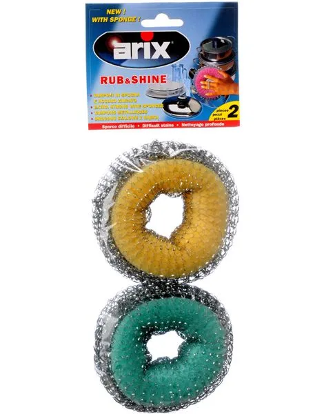 Arix Wire Sponge Rub Shine 2s