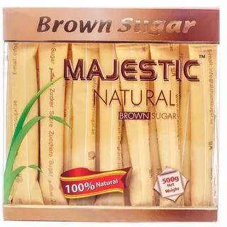 Majestic Demerara Natural Brown Sugar Sticks 500g