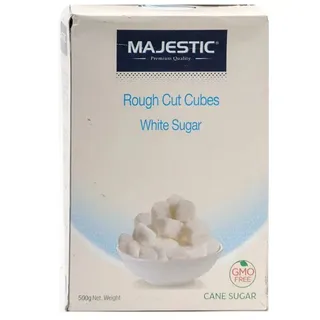 Majestic Pure White Sugar Cube Rough Cut 500g