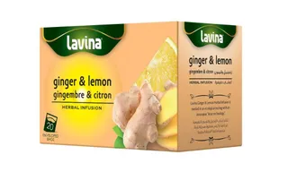 Lavina Ginger & Lemon Herbal Infusion Tea 20 Bags 40g