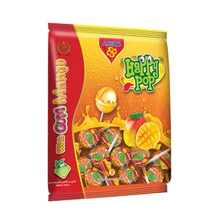 Al Seedawi Happy Pop Mango with Gum, 10x10g