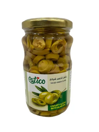 Eatico Sliced Green Olives With Olive Oil 335 g