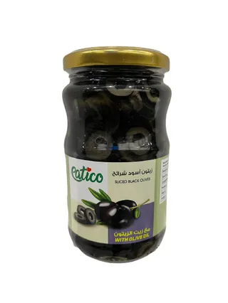 Eatico Sliced Black Olives With Olive Oil 335 g