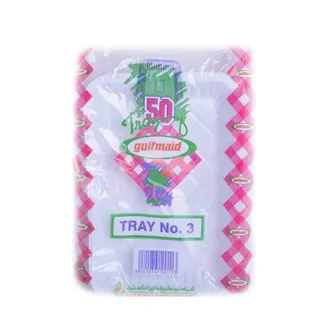 Gulfmaid Plastic RectangUltrar Plate No.3 50 pcs