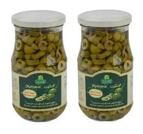Halwani Bros Green Slice Olives 2 pcs x 325g