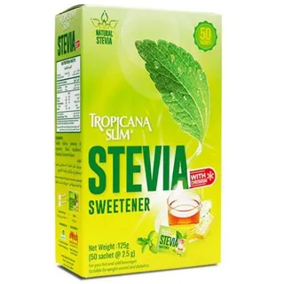 Tropicana Sweetener Slim Stevia, 50 Sachets