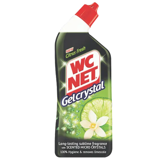 Wc Net Toilet Cleaner Crystal Citrus Gel 750 ml