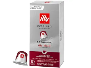 Illy Intenso Espresso Coffee Capsules, 10 Capsules