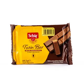 Schar Gluten Free Twin Bar Chocolate Wafers 64.5 g