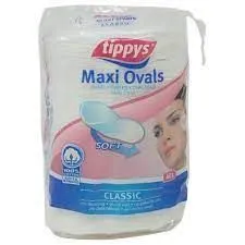Tippys Maxi Oval Classic Cotton Pads 40 Pieces