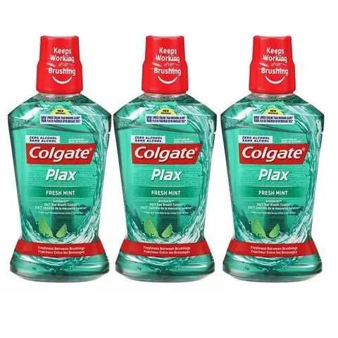 Colgate Plax Fresh Mint Green 250ml x 3 pcs