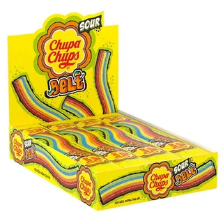 Chupa Chups Sour Belt 48 Pcs X 10 G