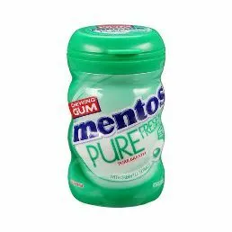 Mentos Pure Fresh Spearmint Sugar Free Chewing Gum, 50 Pieces