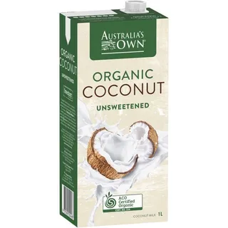 Australia's Own Organic Unsweetened Coconut Milk 1 L