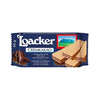 Loacker Cocoa & Chocolate Cream Wafer, 30g