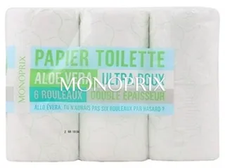 Monoprix Aloe Vera Ultra Doux Toilet Paper 6 Roll