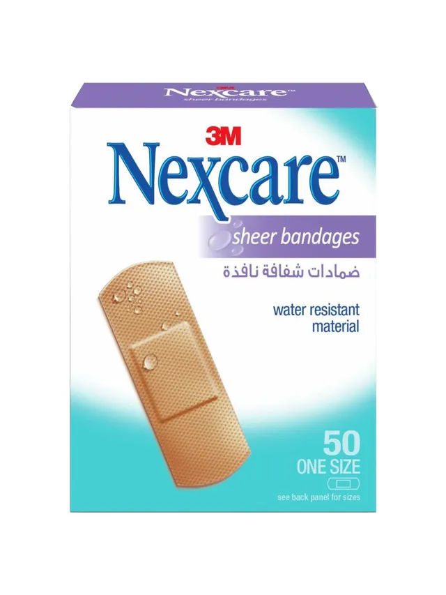 Nexcare Sheer Bandages 50 Assorted