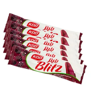 كي دي دي بليتز آيس كريم الفانيليا مع عصا التوت، 62.5 مل6x