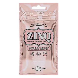 Zinq Chewing Gum Sweet Mint, 31.5g