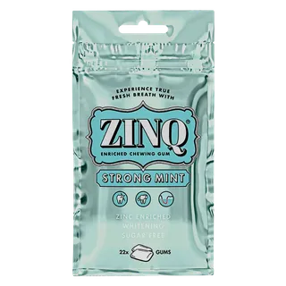 Zinq Strong Mint Chewing Gum, 31.5g