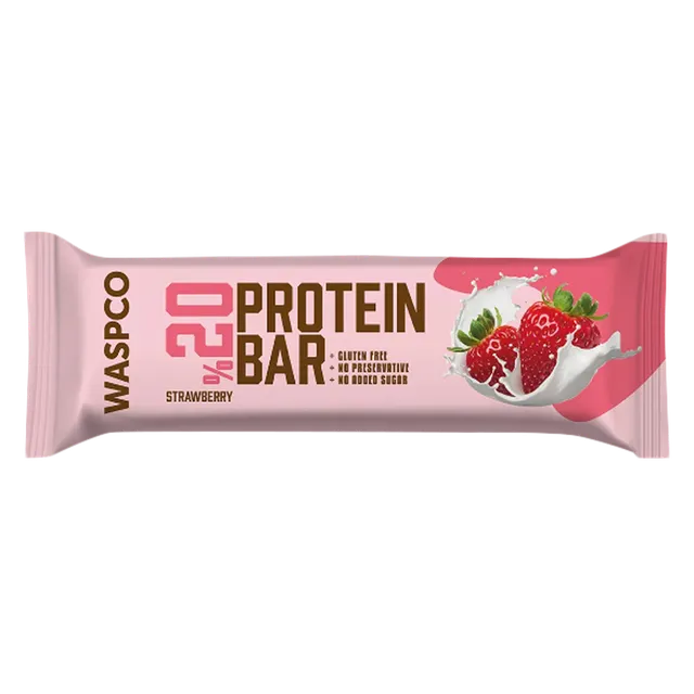Waspco Strawberry Protein Bar, 40g