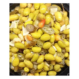 Jordanian Green Olives Slices Chili 250G