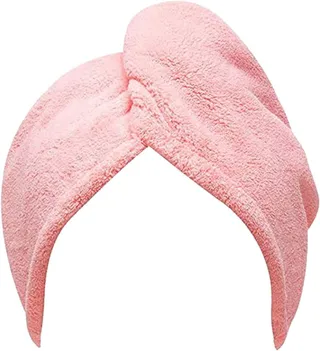 Hair Essentials Hair Wrap Towel Pink