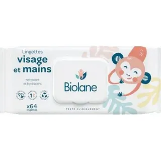 Biolane Lingettes Bebe For Face & Hand 64 Wipes