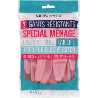 Monoprix Cleaning Gloves Large Size X2