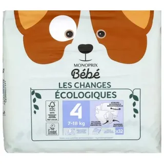 Monoprix Baby Diapers Eco T 4 X 32