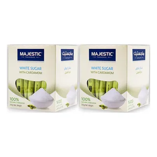 Majestic White Sugar Tube with Cardamom, 2x350g