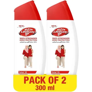 Lifebuoy Total 10 Body Wash, 2x300ml