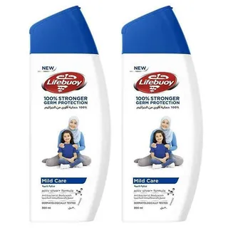 Lifebuoy Mild Care Antibacterial Body Wash, 2x300ml