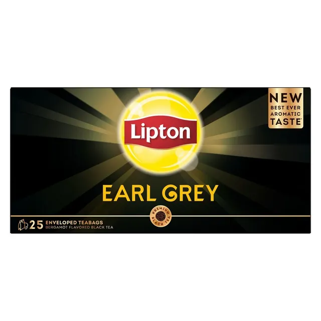 Lipton Earl Grey Envelope Teabags, 25 Teabags
