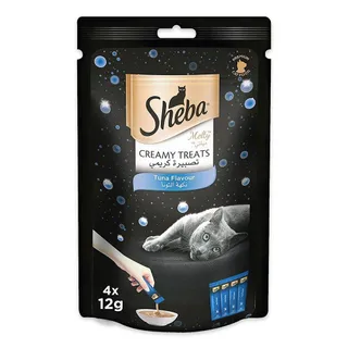Sheba Melty Creamy Treats Tuna Flavor Cat Food, 4x12g