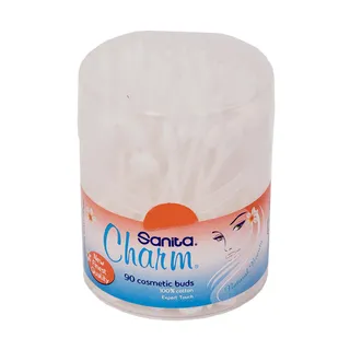 Sanita Charm 100% Cotton Cosmetic Buds, 90 Buds