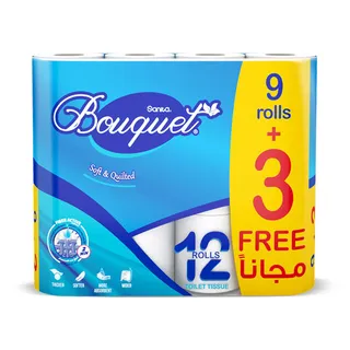 Sanita Bouquet Soft & Quilted Toilet Rolls, 12x200 tissues