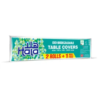 Hala Table Cover Travel Pack, 39 Sheets, 3 Rolls