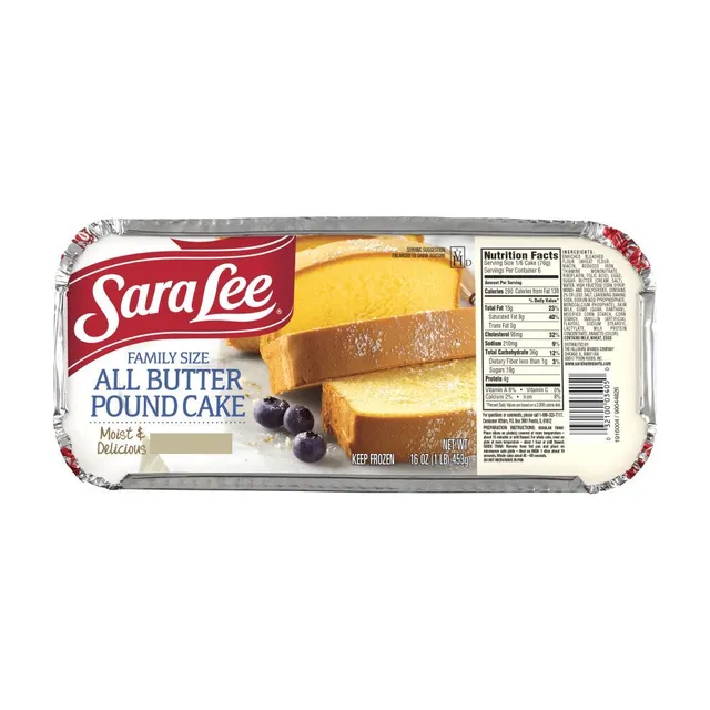 Sara Lee Family Size All Butter Pound Cake