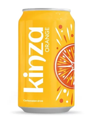 Kinza Carbonated Drink Orange 300ml