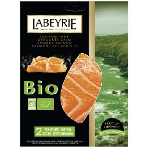 Labeyrie Organic Atlantic Smoked Salmon, 75G
