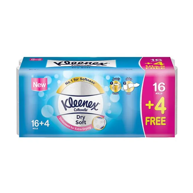 Kleenex Cottonelle Bathrooms Tissues Rolls, 20pieces