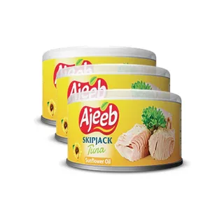 أجيب سكيب جاك تونا إن صن فلاور أويل، 3pieces، 170g