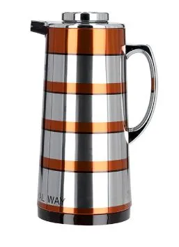 Royalford Double Wall Golden Figured Vacuum Flask