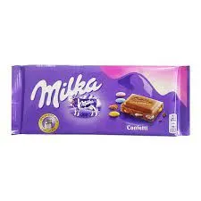 Milka Confetti Chocolate Bar, 100g