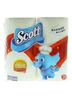 Scott Kitchen Towel Set White, 2rolls