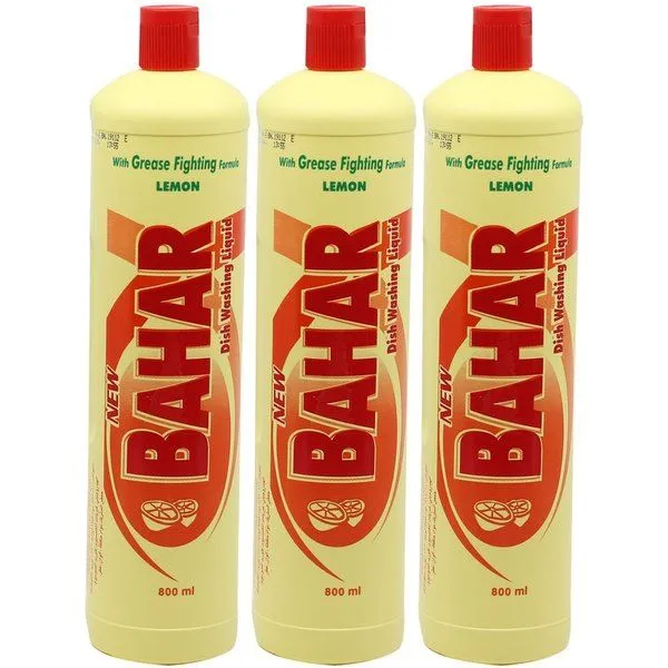 Bahar Dishwashing Liquid Lemon Pack, 3x800ml