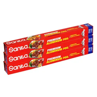 Sanita Aluminum Foil 37.5 Sqf 3Pcs @Sp
