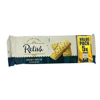 Relish Shortbread Fingers Value Pack, 5x36g