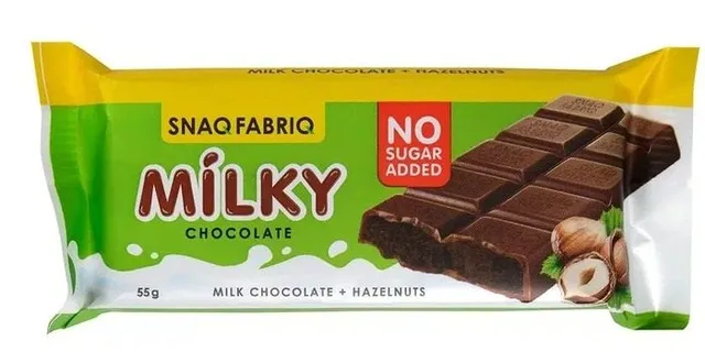 Snaq Fabriq Milk Chocolate w/ Hazelnuts 55g